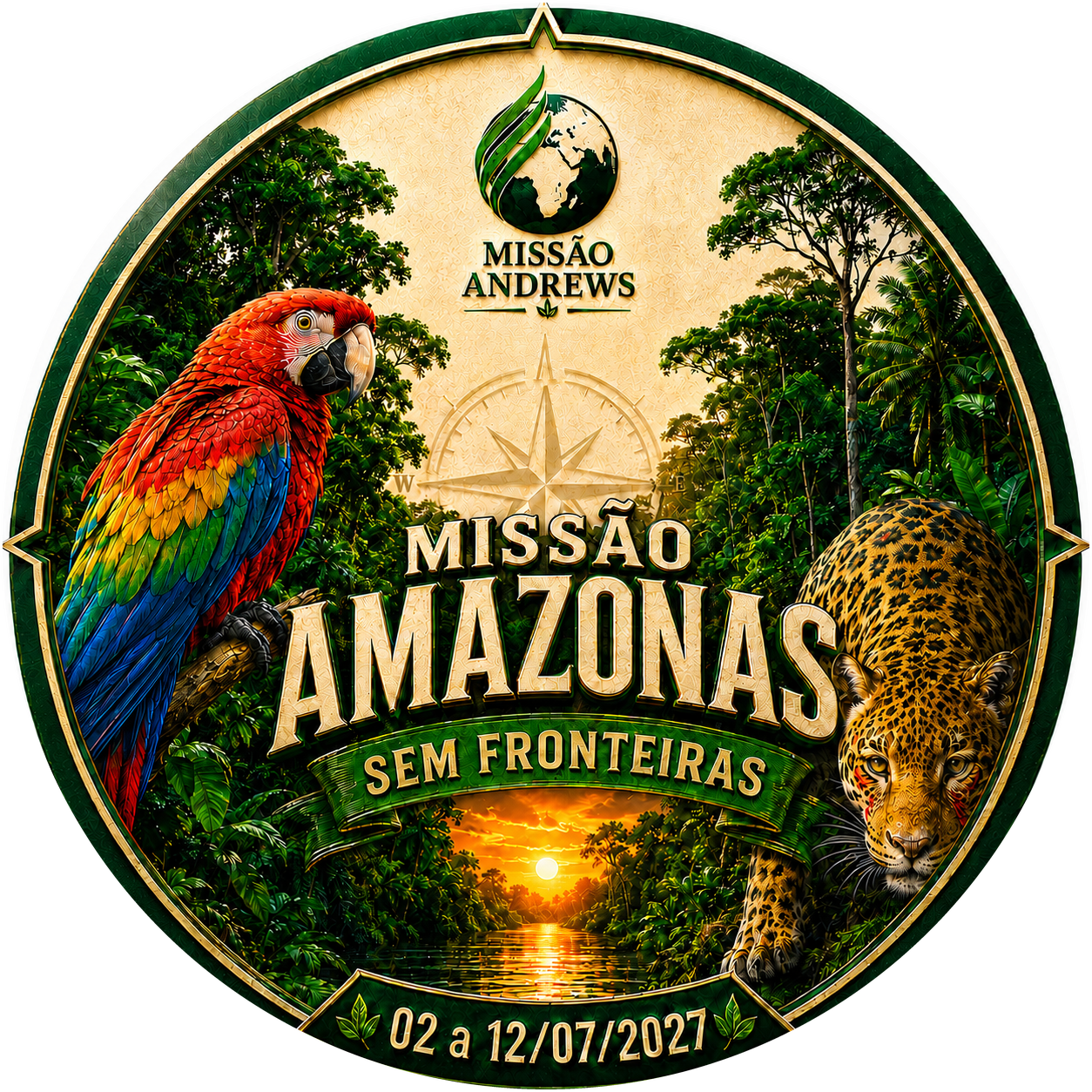 Emblema da Missão Amazonas – Sem Fronteiras (Missão Andrews)